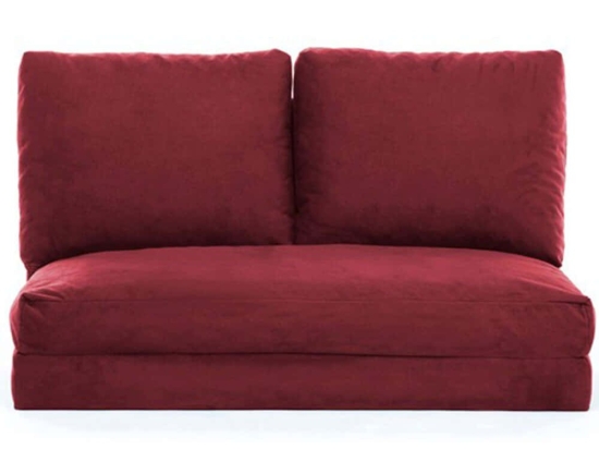 Πουφ Διθέσιο Αναδιπλούμενο Taida 859FTN1271 120x68x62cm Maroon Red