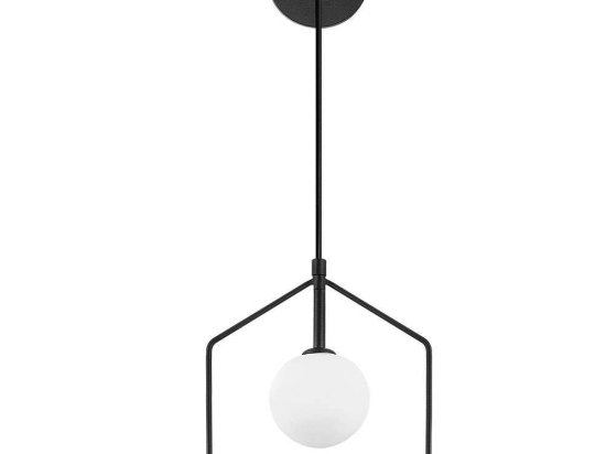 Φωτιστικό Τοίχου - Απλίκα Geometri 942FLG2101 22x15x43/119cm G9 10W Black Opviq