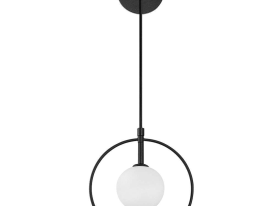 Φωτιστικό Τοίχου - Απλίκα Geometri 942FLG2105 21x15x40/116cm G9 10W Black Opviq