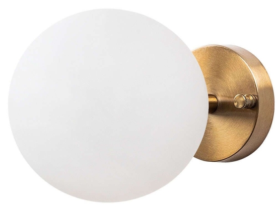 Φωτιστικό Τοίχου - Απλίκα Atmaca 942FLG2112 24x15cm 1xE14 15W Gold-Cream Opviq