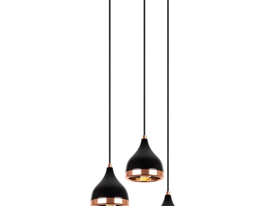 Φωτιστικό Οροφής Yildo 892OPV1942 Φ38x111cm 3xE27 40W Black Opviq