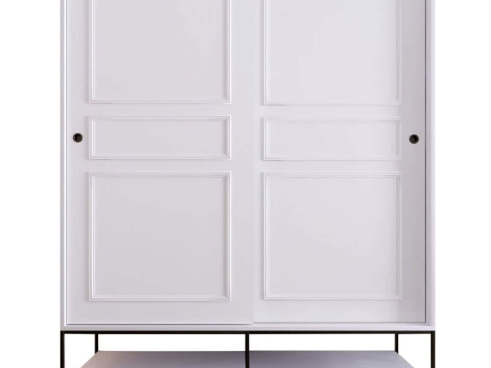 Ντουλάπα Δίφυλλη Martin 801CMY3441 150x57x200cm White Δίφυλλη