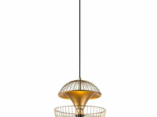 Φωτιστικό Οροφής Telmander 942FLG1253 30x30x45/135cm 1xE27 40W Gold Opviq