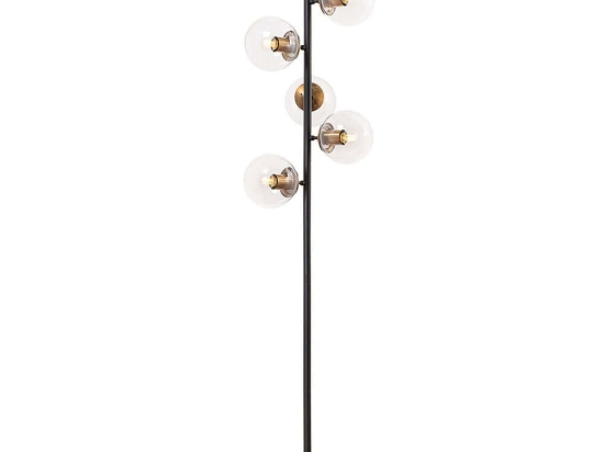 Φωτιστικό Δαπέδου Fazli 942FLG1513 35x22x163cm 6xE14 40W Black-Gold Opviq