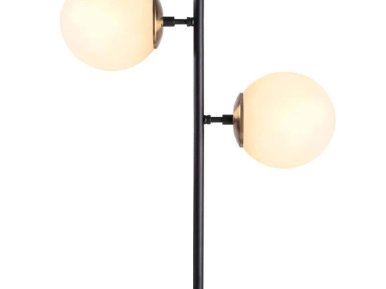 Φωτιστικό Επιτραπέζιο Fazli 942FLG1816 40x17x57cm 2xE14 40W Black-White Opviq