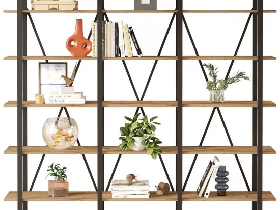 Βιβλιοθήκη 956LCS1410 219,6x34x180cm Pine