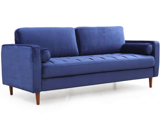 Καναπές Τριθέσιος Rome 560ARE1333 215x70x90cm Navy Blue
