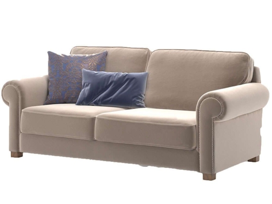 Καναπές Τριθέσιος Panama 291NDS1331 240x100x88cm Beige