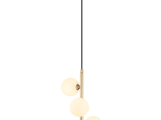 Φωτιστικό Οροφής Domino 942FLG1284 36x36x46cm 3xG9 10W Gold-White Opviq