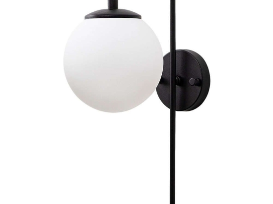 Φωτιστικό Τοίχου - Απλίκα Viran 942FLG1330 15x28x43cm E14 40W Black-White Opviq