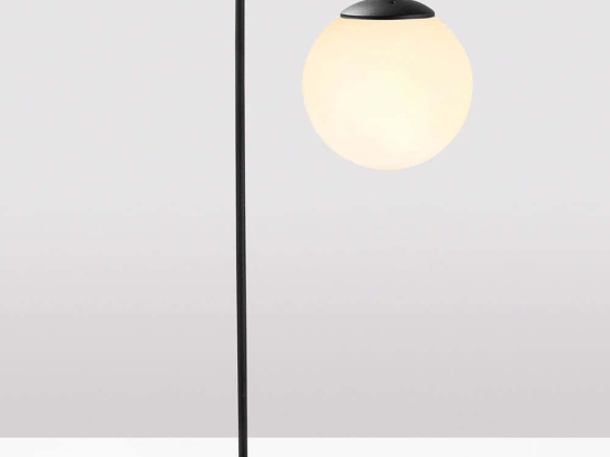 Φωτιστικό Επιτραπέζιο Viran 942FLG1344 17x25x55cm E14 40W Black Opviq