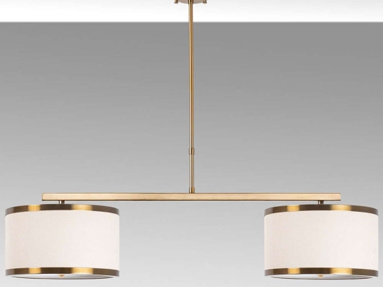 Φωτιστικό Οροφής - Ράγα Way 942FLG1365 100x30x37cm 2xE27 40W Beige-Gold Opviq