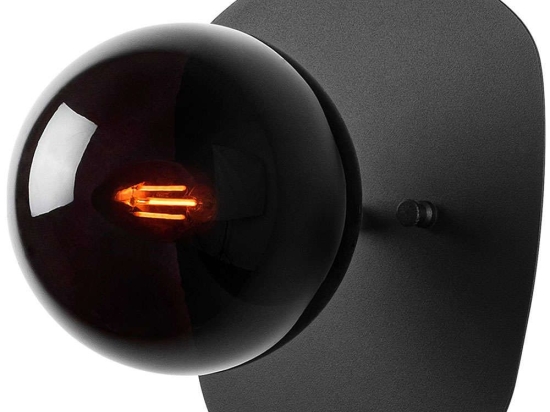 Φωτιστικό Τοίχου - Απλίκα Well 942FLG1377 20x25x25cm E14 40W Black Opviq
