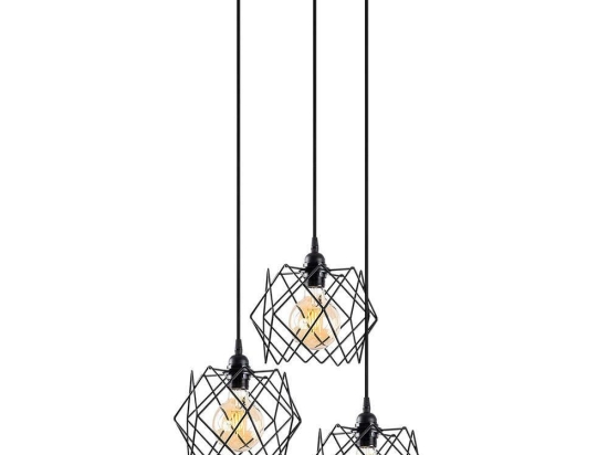 Φωτιστικό Οροφής Karakas 584TTM2114 Φ54x120cm 3xE27 40W Black Opviq