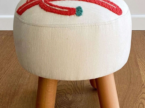 Σκαμπό Desert Breeze 457JYN1263 Φ42x47cm Multi