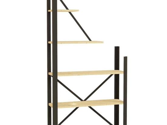 Βιβλιοθήκη Eagle 835PUQ3668 80x24x169,5cm Oak-Black