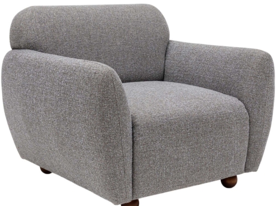 Πολυθρόνα Eddy 560ARE1727 90x86x86cm Light Grey
