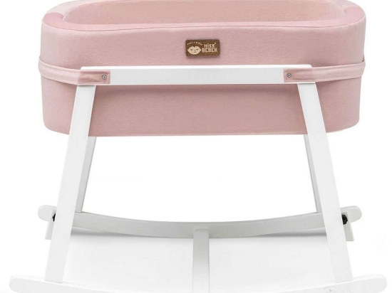 Κούνια Βρεφική Hier 676HDS1119 90x58x70cm Pink-White Βρεφικό