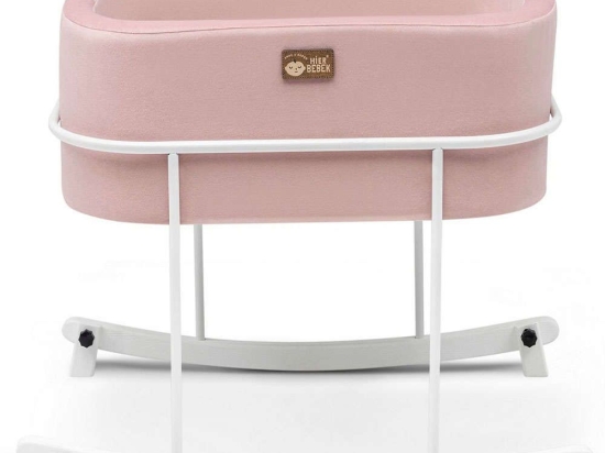 Κούνια Βρεφική Hier 676HDS1136 90x58x70cm Pink-White Baby