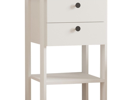 Κομοδίνο Ruzisa 835PUQ2707 44x44x75cm White
