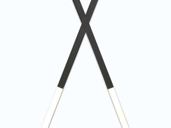 Ράφι Τοίχου 792EVL2908 25x6x42cm Walnut-Black
