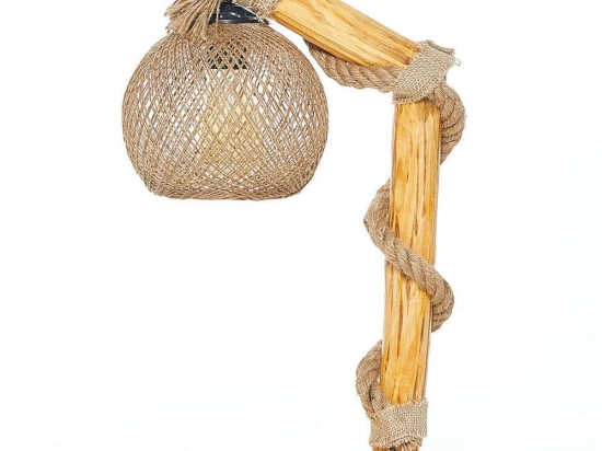 Φωτιστικό Επιτραπέζιο Canata Natural 390FLH1773 25x50cm E27 60W Natural Opviq
