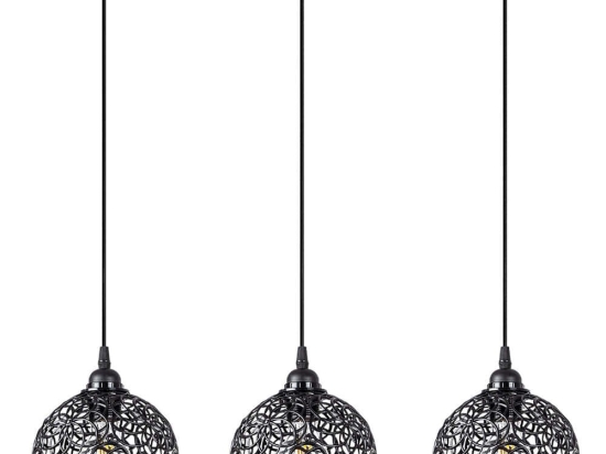 Φωτιστικό Οροφής - Ράγα Hay 942FLG1451 69x17x113cm 3xE27 40W Black Opviq