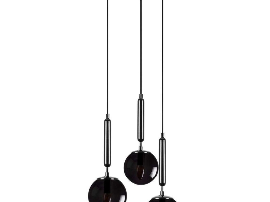 Φωτιστικό Οροφής King 942FLG1468 34x34x134cm 3xE14 40W Black Opviq