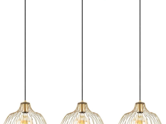 Φωτιστικό Οροφής - Ράγα Kozan 942FLG1476 101x28x126cm 3xE27 40W Gold Opviq