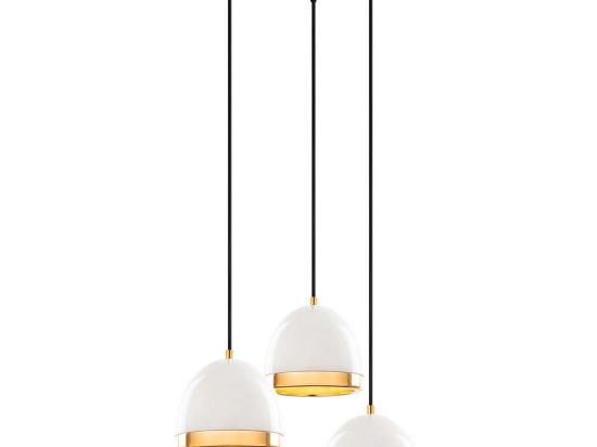 Φωτιστικό Οροφής Mugo 942FLG1483 35x35x110cm 3xE27 40W White-Gold Opviq