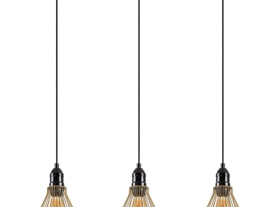 Φωτιστικό Οροφής - Ράγα Rozye 942FLG1495 72x20x124cm 3xE27 40W Gold Opviq