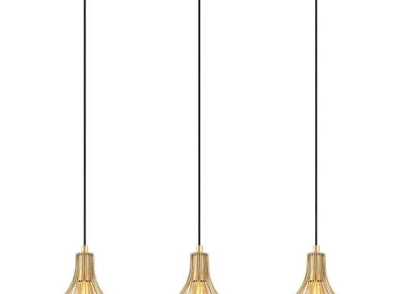 Φωτιστικό Οροφής - Ράγα Telyildo 942FLG1623 70x20x117cm 3xE27 40W Gold Opviq