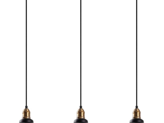 Φωτιστικό Οροφής - Ράγα Varzan 942FLG1625 70x21x117cm 3xE27 40W Black-Gold Opviq