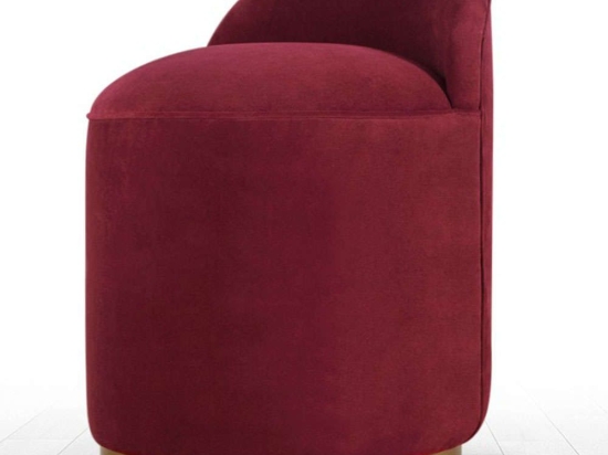 Σκαμπό Dover 209FLF1105 45x70cm Bordo-Gold