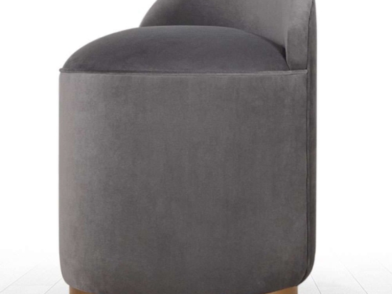 Σκαμπό Dover 209FLF1107 45x70cm Dark Grey-Gold