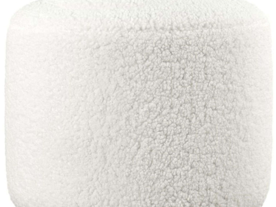 Σκαμπό Skylee Μπουκλέ 209FLF1142 54x39cm White