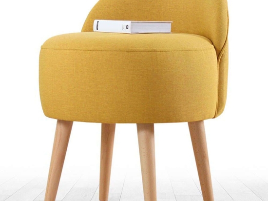 Σκαμπό Corvile 209FLF1148 46x46x64cm Yellow-Natural