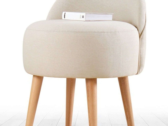 Σκαμπό Corvile 209FLF1151 46x46x64cm Cream-Natural