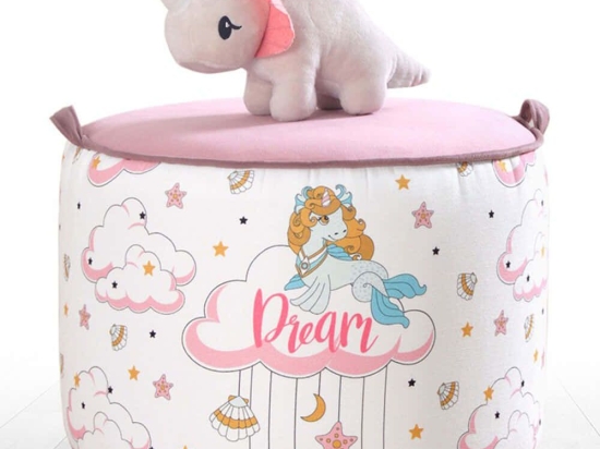 Σκαμπό Παιδικό Lodie 209FLF1156 44x32cm Multi
