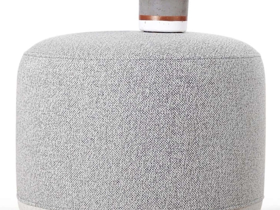 Σκαμπό Cedre 209FLF1164 51x41cm Light Grey