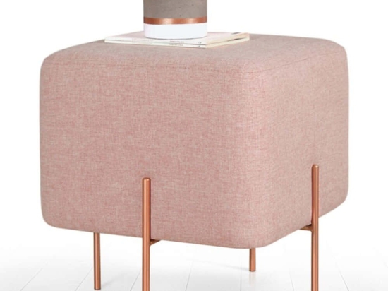 Σκαμπό Copper 209FLF1186 40x40x42cm Pink