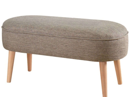 Σκαμπό Lednok 209FLF1196 100x40x47cm Coffee-Natural