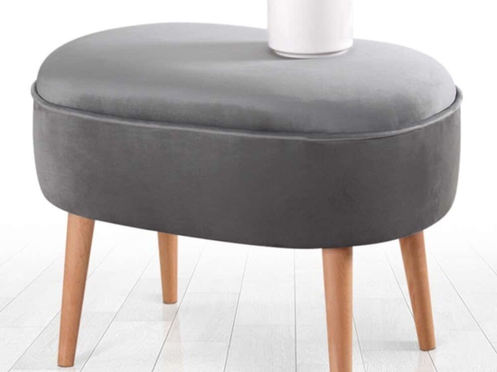 Σκαμπό Moile 209FLF1204 63x44x47cm Grey