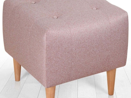 Σκαμπό Tomp 209FLF1222 43x43x43cm Pink