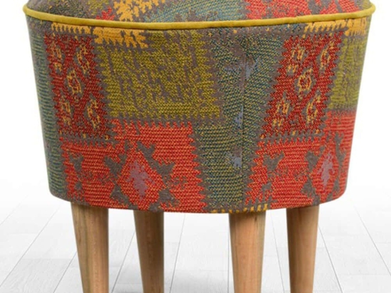 Σκαμπό Rug 209FLF1239 42x42cm Multi