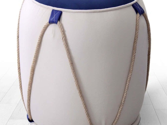Σκαμπό Fora 209FLF1287 42x44cm White-Blue