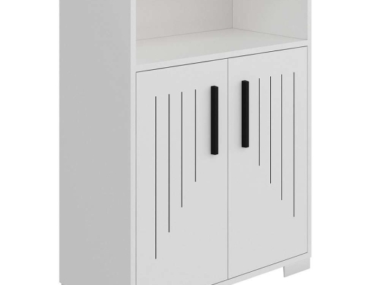 Ντουλάπι Moon 475OLV1612 60x29,6x96,6cm White Μοριοσανίδα, Μελαμίνη