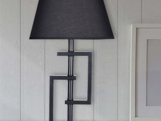 Φωτιστικό Επιτραπέζιο 687HMY1556 Φ30x66cm E27 40W Black Opviq