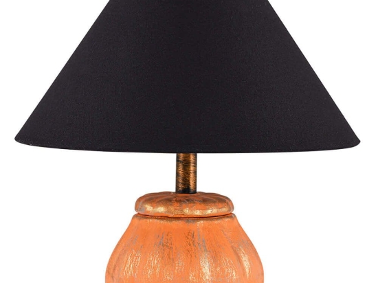 Φωτιστικό Επιτραπέζιο 687HMY1604 Φ30x30cm E27 40W Orange-Black Opviq