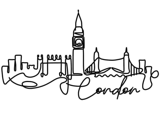 Διακοσμητικό Τοίχου London 930DYU1143 120x1,5x53cm Black Wallity Μέταλλο
